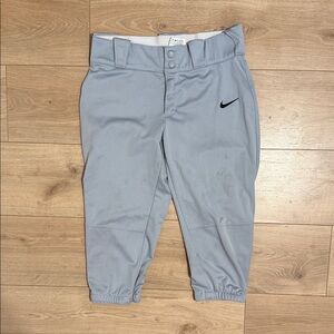 Nike Light Gray Sports Pants softball pants